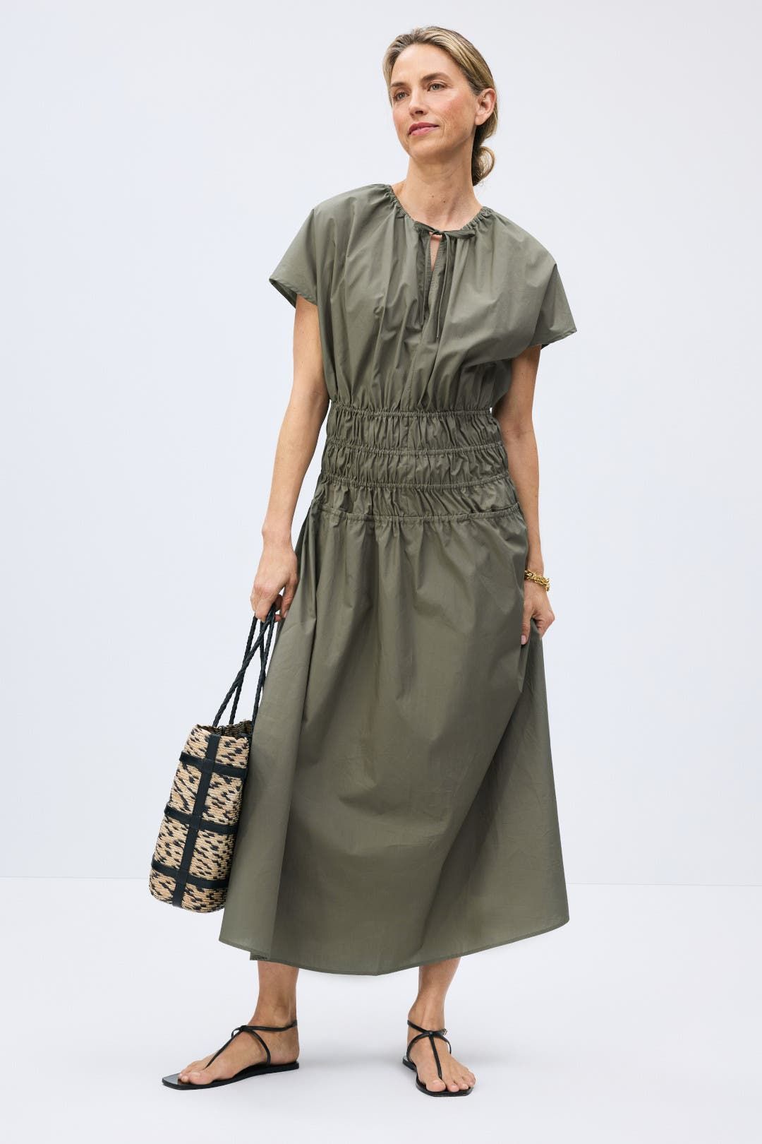Three-level elastic dress
