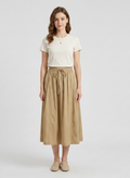 Plain cotton skirt