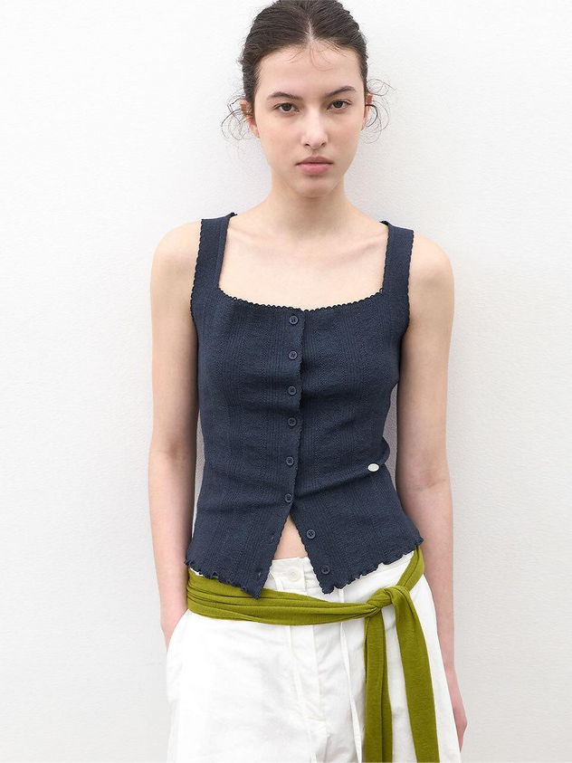 Square Ribbed Vest
